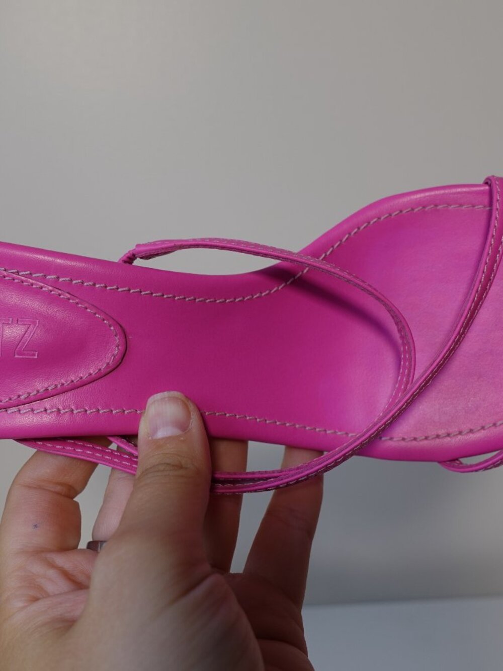 Schutz Evenise Sandal in Neon Pink size 8 - Picture 3 of 7